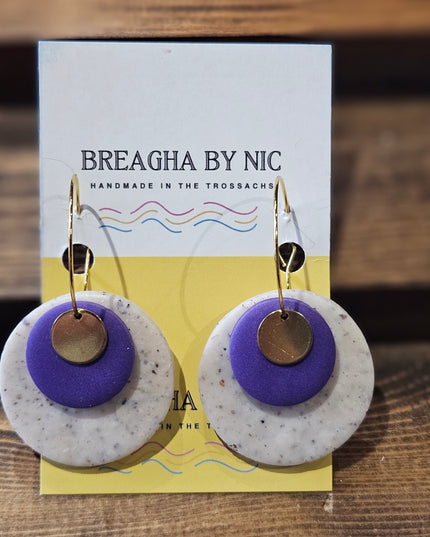 Earrings * Colour Pop Hoops - Bold Bold Purple