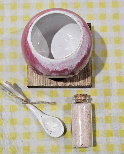 Salt Pig Gift Set / Pink