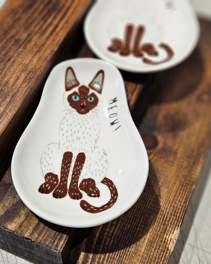 Cat Trinket Dish #2 Ceramic