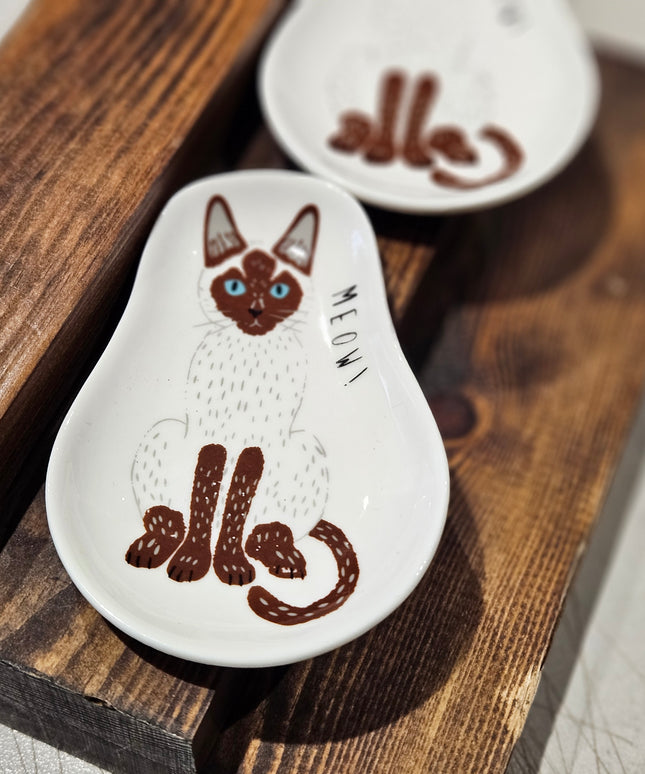 Cat Trinket Dish #2 Ceramic