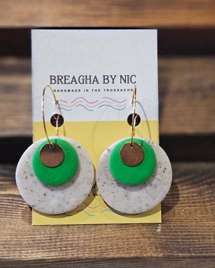 Earrings * Colour Pop Hoops - Bold Bold Green