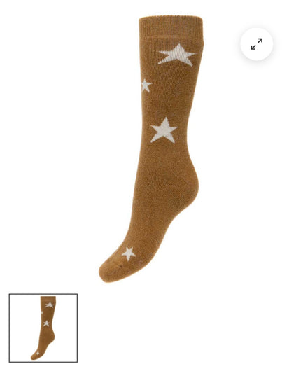 Wool Blend * Mustard Star Socks