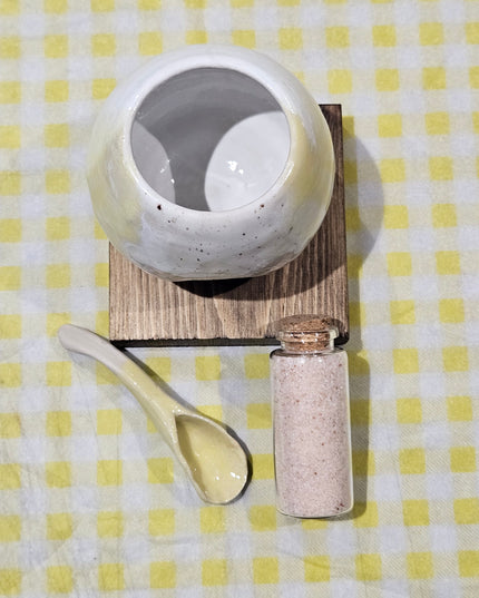 Salt Pig Gift Set / Yellow