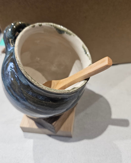 Ceramic Salt Pig - Blue Mix