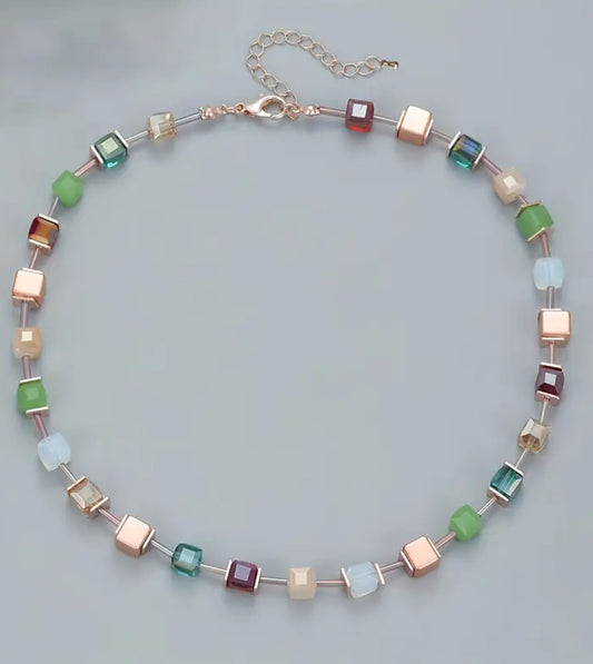 Stone & Glass Mix Necklace