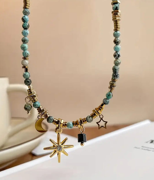 Vintage Insp Bead Necklace