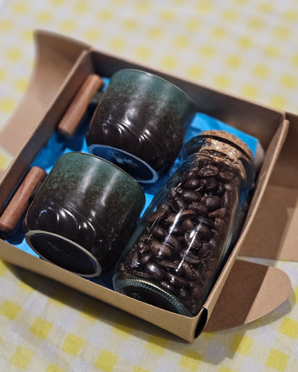 Espresso Cup Gift Set * Black/Green