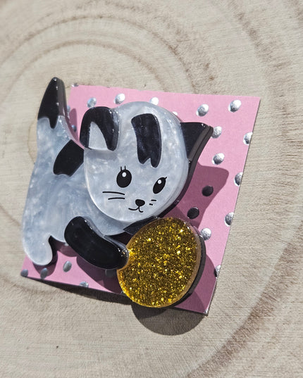 Cat Brooch * Acrylic Brooch Pin