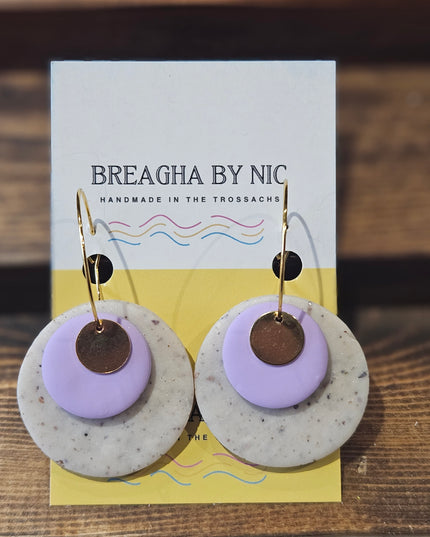 Earrings * Colour Pop Hoops - Bold Pastel Purple