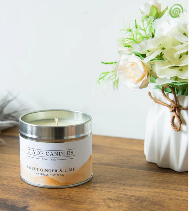 Sweet Ginger & Lime * Tin Candle