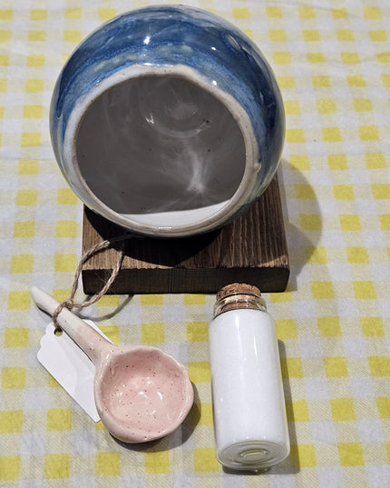 Salt Pig Gift Set / Blue