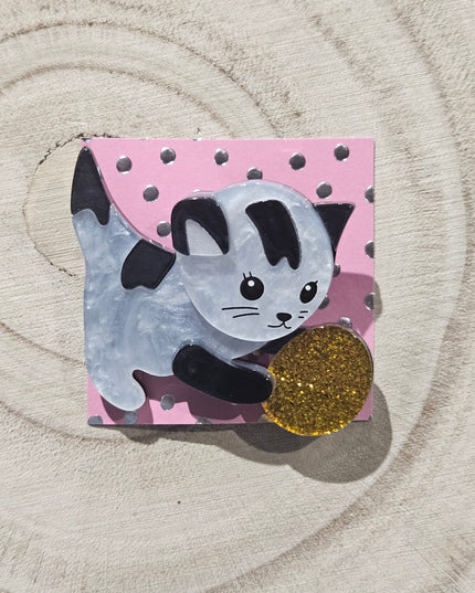 Cat Brooch * Acrylic Brooch Pin