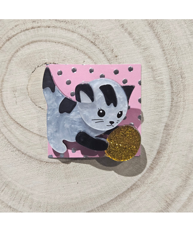 Cat Brooch * Acrylic Brooch Pin