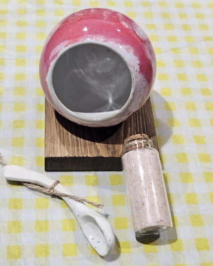 Salt Pig Gift Set / Pink