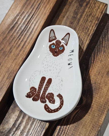 Cat Trinket Dish #2 Ceramic