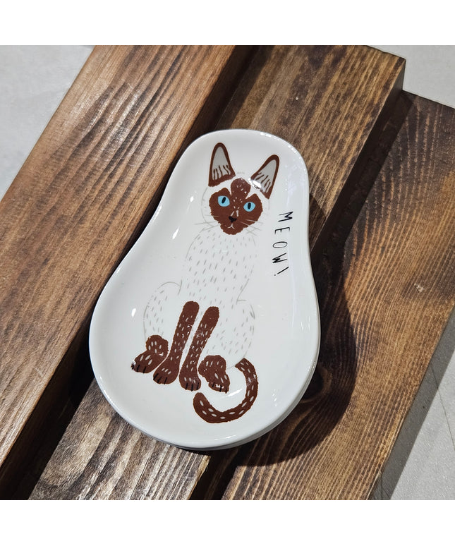 Cat Trinket Dish #2 Ceramic
