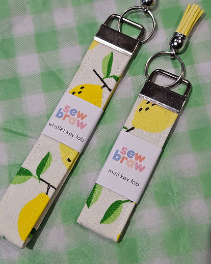 Handmade Keyfob * Lemons