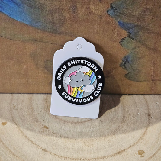 Daily Shitstorm * Enamel Metal Pin