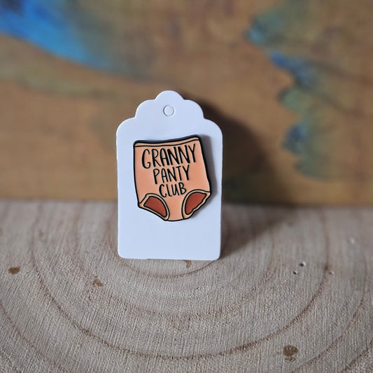 Granny Pants  * Enamel Metal Pin