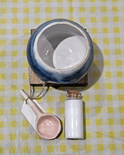 Salt Pig Gift Set / Blue