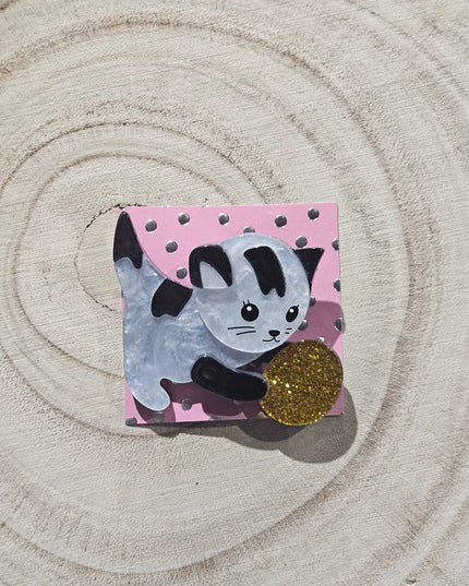 Cat Brooch * Acrylic Brooch Pin