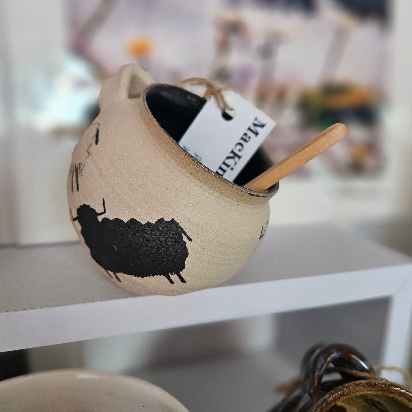 Ceramic Salt Pig - Highland Cow