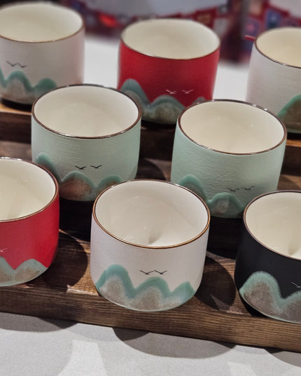 Ceramic Mountain Espresso Cups