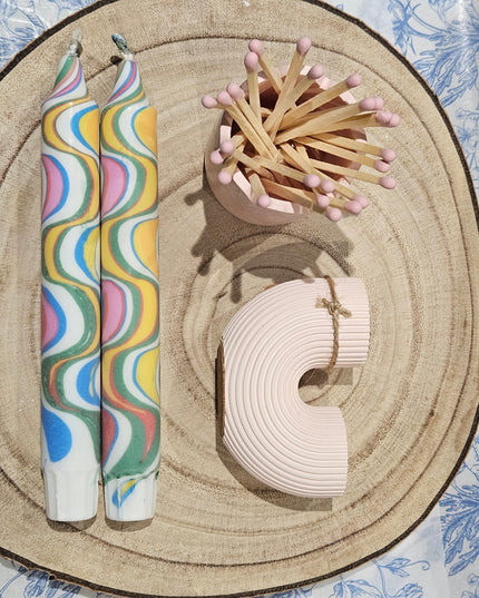 Candle Gift Set - Pink & Marble