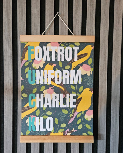 Phonetic Floral Prints - F**K
