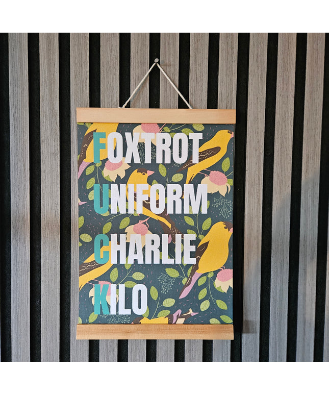 Phonetic Floral Prints - F**K