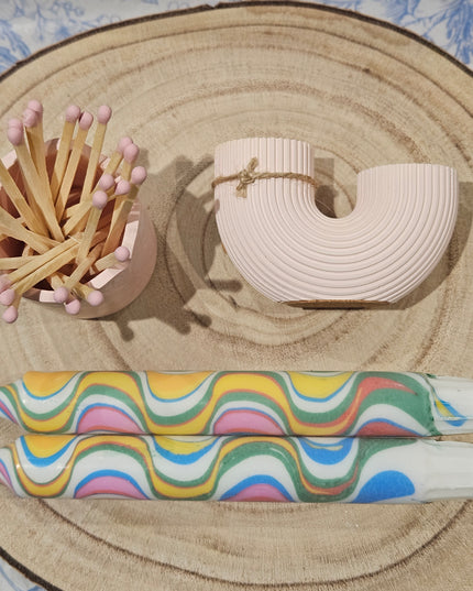 Candle Gift Set - Pink & Marble