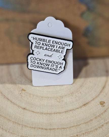 Humble & Cocky * Enamel Metal Pin