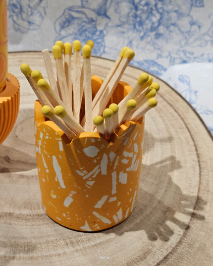 Candle Gift Set - Orange & Marble