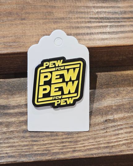 Pew Pew * Enamel Metal Pin