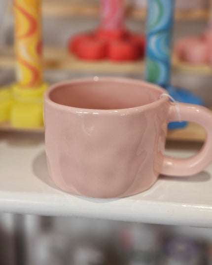 Irregular Handmade Mug - Pink