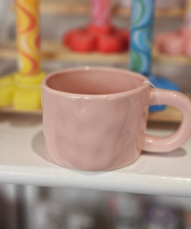 Irregular Handmade Mug - Pink