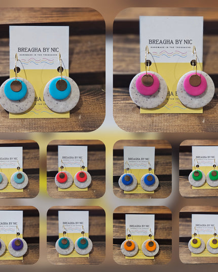 Earrings * Colour Pop Hoops - Bold