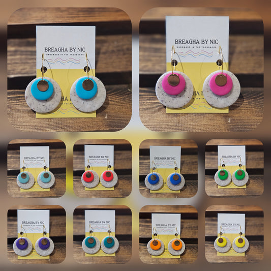 Earrings * Colour Pop Hoops - Bold