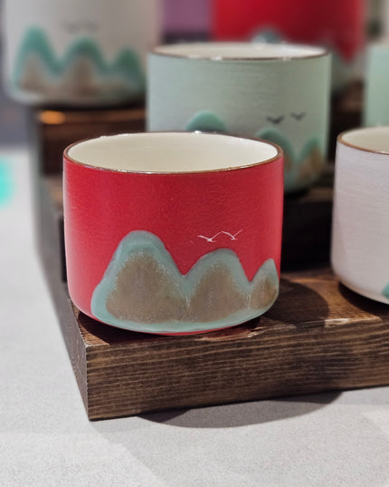 Ceramic Mountain Espresso Cups