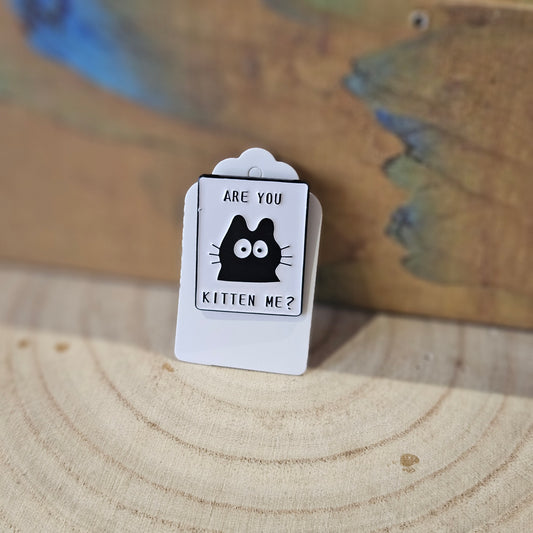Are You Kitten Me  * Enamel Metal Pin