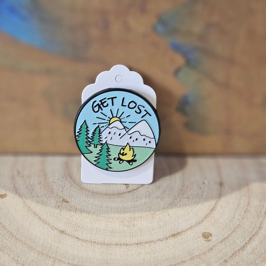 Get Lost in Nature * Enamel Metal Pin