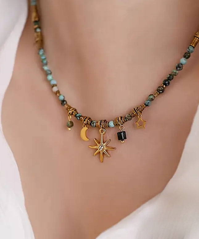 Vintage Insp Bead Necklace