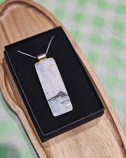Ceramic Landscape Pendant #2