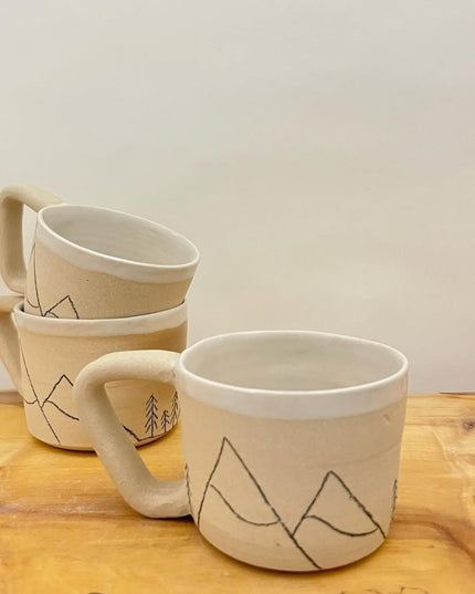Ceramic Handcrafted Mountain Mug
