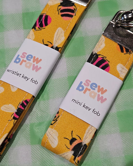 Handmade Keyfob * Bees
