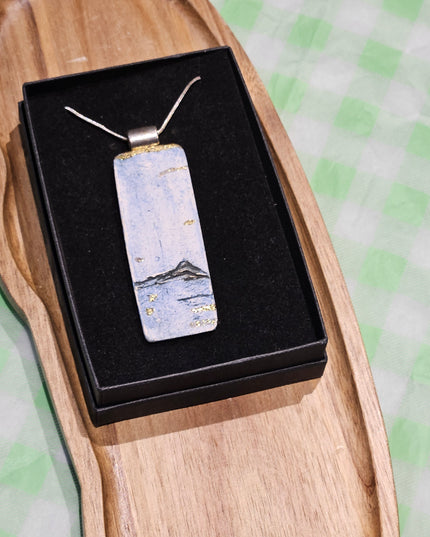 Ceramic Landscape Pendant #2