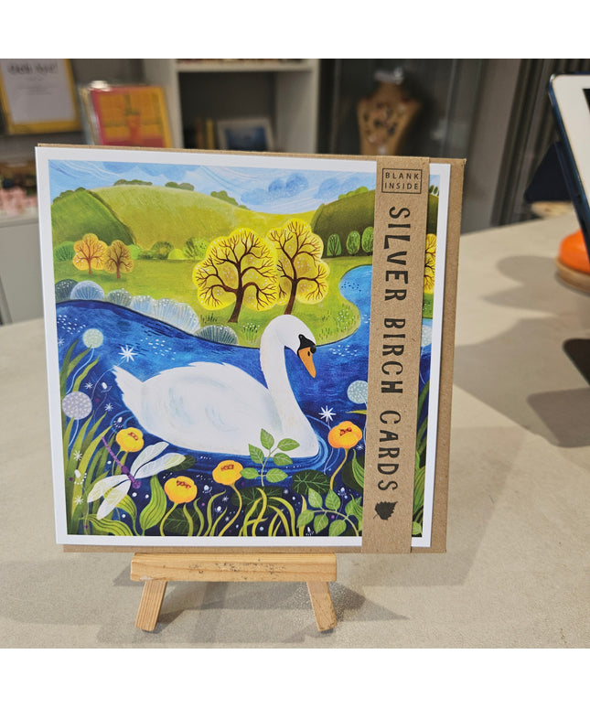 Swan Greetings Card