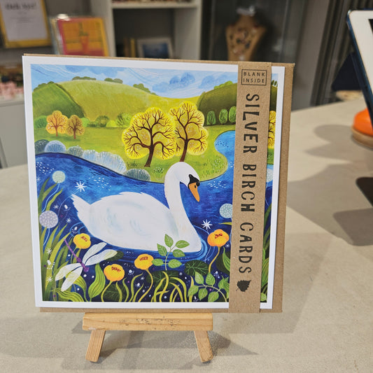 Swan Greetings Card