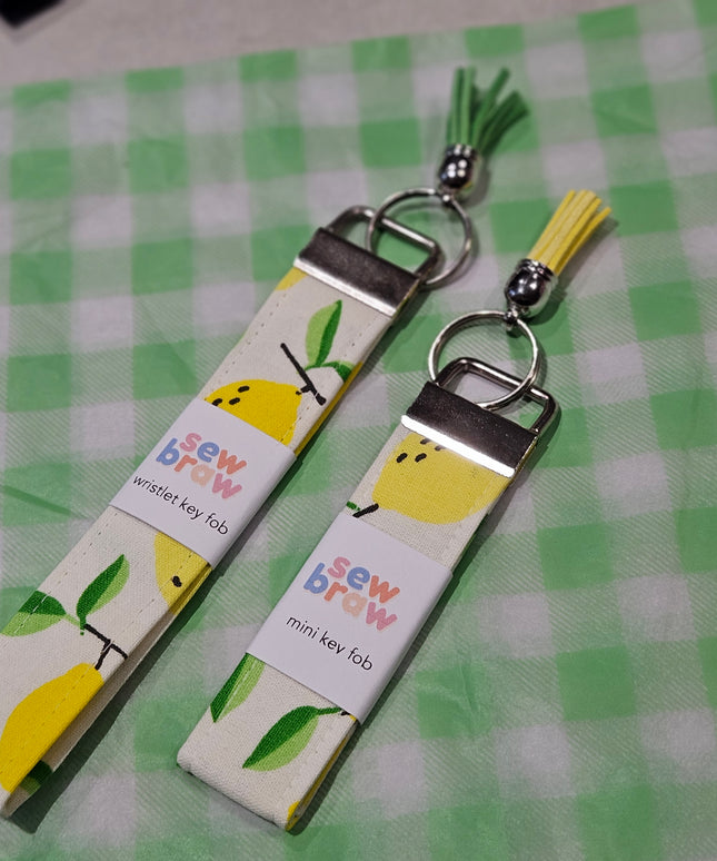 Handmade Keyfob * Lemons