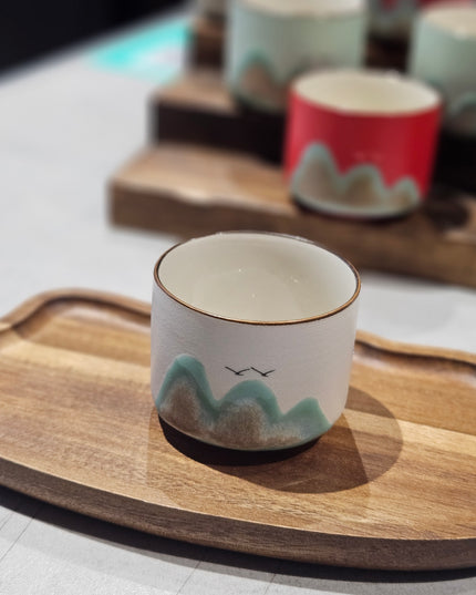 Ceramic Mountain Espresso Cups